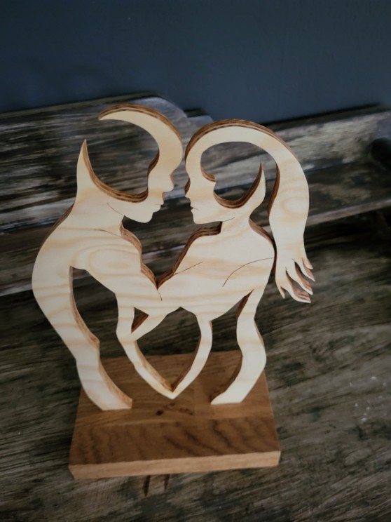 Mann & Frau von schräg oben